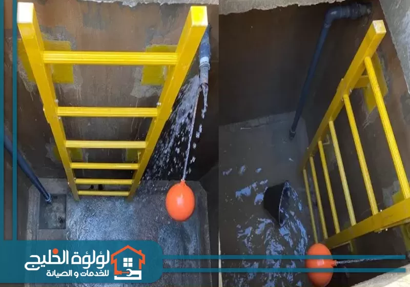 ارخص تنظيف خزانات بالفجيرة 0588419951 لؤلؤة الخليج صورة توضح قبل وبعد تنظيف خزانات بالفجيرة بارخص الاسعار